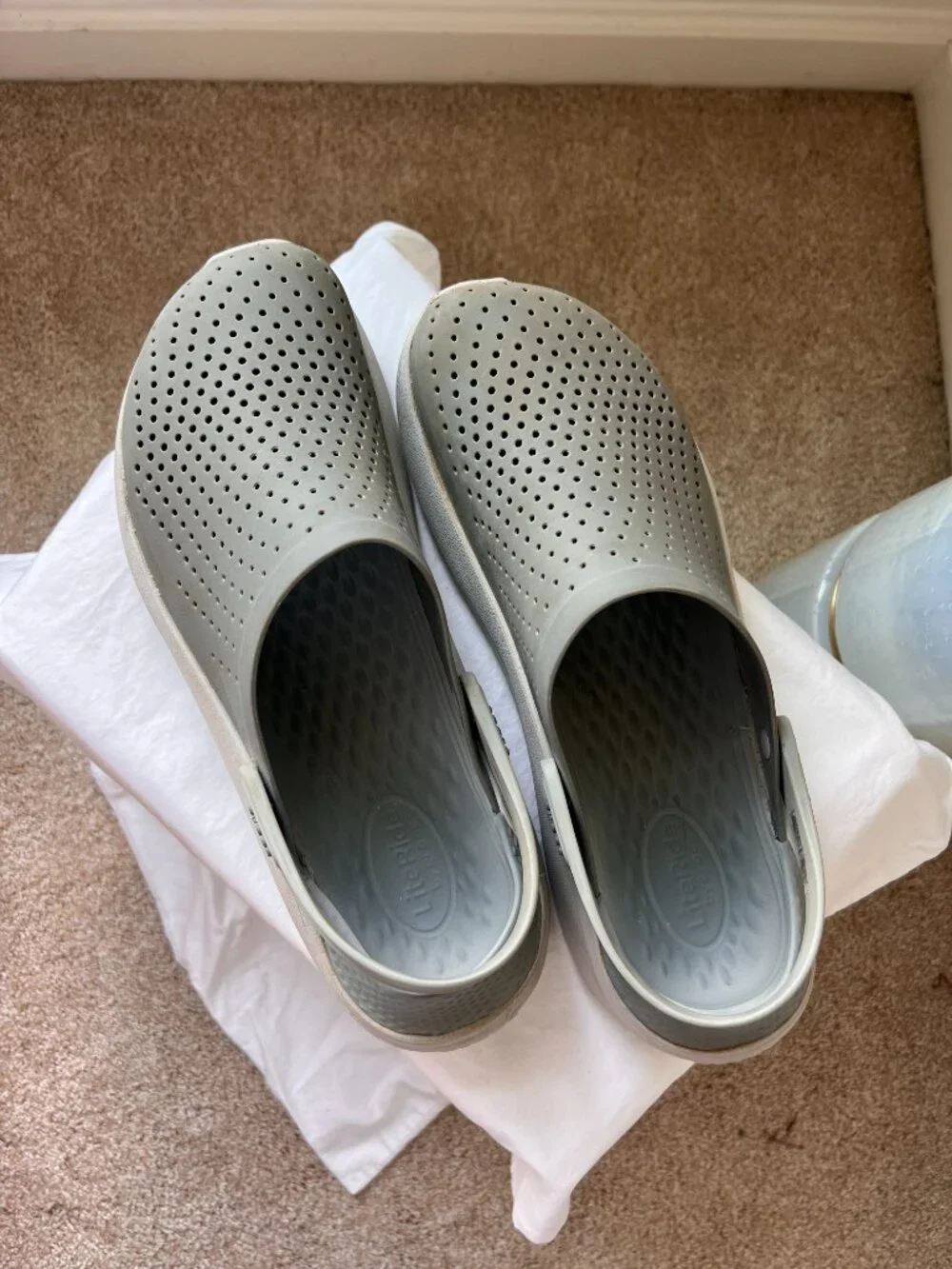 Crocs LiteRide 360 Clogs Gray White Men’s Size 12